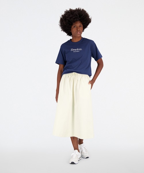 NEW BALANCE(ニューバランス)の「NB Athletics Iconoスカート(スカート・レディース・ベージュ/ネイビー・X-LARGE/LARGE/MEDIUM/SMALL)」の3枚目の写真