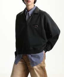 ポロカラー ハーフZIPグラデーション加工スウェット WY6204【MASONPRINCE】