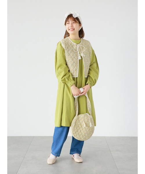 ehka sopo(エヘカソポ)の「クシュクシュリボンヘアバンド(ヘアバンド・レディース・オフホワイト/イエロー・フリ-)」の3枚目の写真