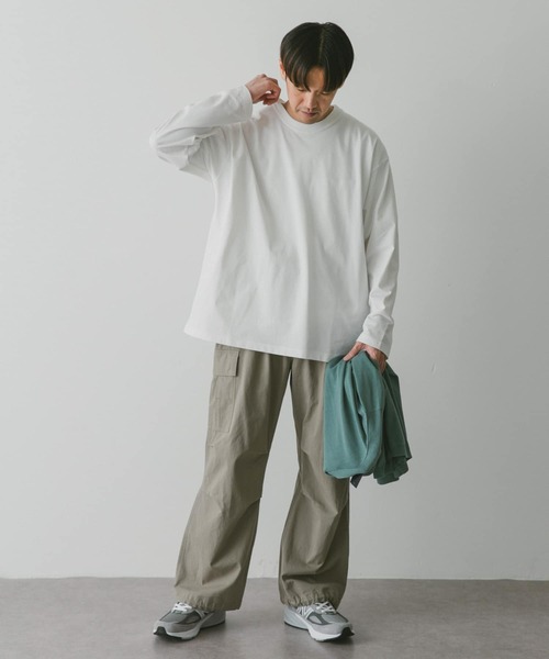 URBAN RESEARCH DOORS（アーバンリサーチドアーズ）の「『吸水速乾』『接触冷感』『イージーケア』クイックドライロングスリーブTシャツ（Tシャツ/カットソー・メンズ・ライトグレー/ホワイト/ネイビー・MEDIUM/LARGE/X-LARGE）」の10枚目の写真