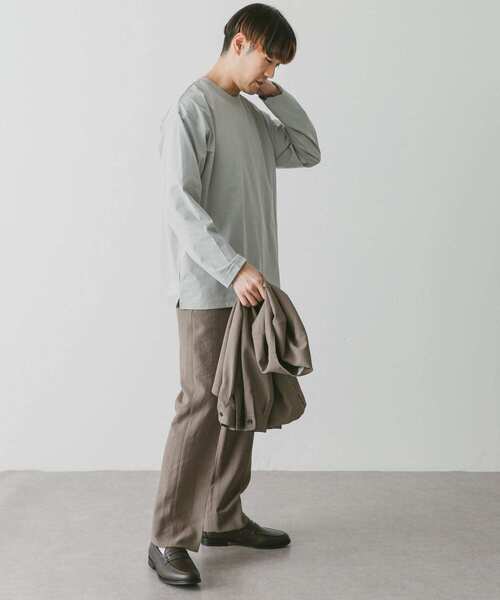 URBAN RESEARCH DOORS（アーバンリサーチドアーズ）の「『吸水速乾』『接触冷感』『イージーケア』クイックドライロングスリーブTシャツ（Tシャツ/カットソー・メンズ・ライトグレー/ホワイト/ネイビー・MEDIUM/LARGE/X-LARGE）」の15枚目の写真