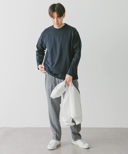 URBAN RESEARCH DOORS（アーバンリサーチドアーズ）の「『吸水速乾』『接触冷感』『イージーケア』クイックドライロングスリーブTシャツ（Tシャツ/カットソー・メンズ・ライトグレー/ホワイト/ネイビー・MEDIUM/LARGE/X-LARGE）」の16枚目の写真