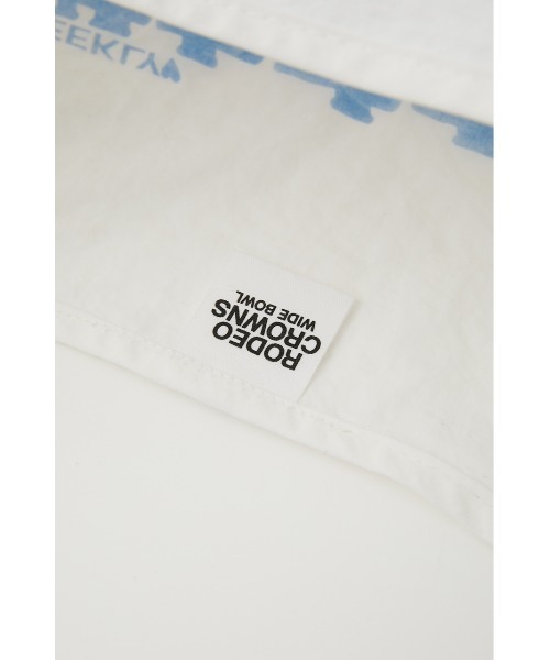 RODEO CROWNS WIDE BOWL（ロデオクラウンズワイドボウル）の「サウナボーイ 2WAYポケッタブルバッグ（エコバッグ/サブバッグ・レディース・ホワイト/ブラック・FREE）」の16枚目の写真