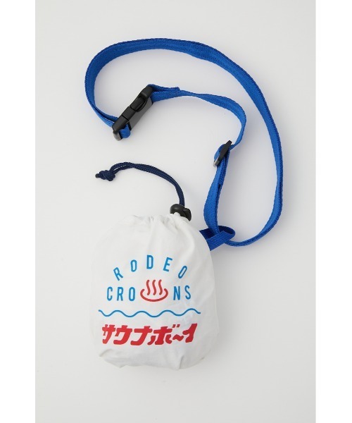 RODEO CROWNS WIDE BOWL（ロデオクラウンズワイドボウル）の「サウナボーイ 2WAYポケッタブルバッグ（エコバッグ/サブバッグ・レディース・ホワイト/ブラック・FREE）」の19枚目の写真