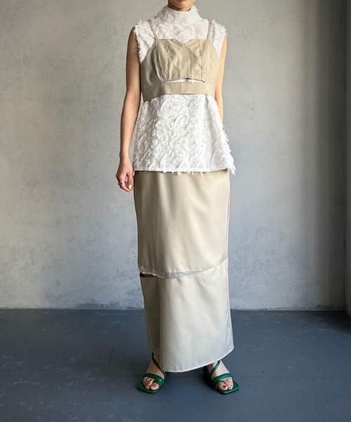 &g'aime(アンジェム)の「【&g’aime】カットアウトビスチェ(シャツ/ブラウス・レディース・ブラック/チャコールグレー/グレイッシュベージュ・FREE)」の20枚目の写真