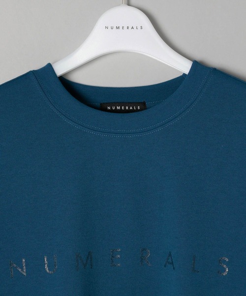 NUMERALS（ヌメラルズ）の「[NUMERALS]アクティブロゴTシャツ（Tシャツ/カットソー・メンズ・オレンジ/ホワイト/ブラック/ブルー・MEDIUM/LARGE）」の6枚目の写真