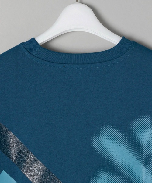 NUMERALS（ヌメラルズ）の「[NUMERALS]アクティブロゴTシャツ（Tシャツ/カットソー・メンズ・オレンジ/ホワイト/ブラック/ブルー・MEDIUM/LARGE）」の10枚目の写真