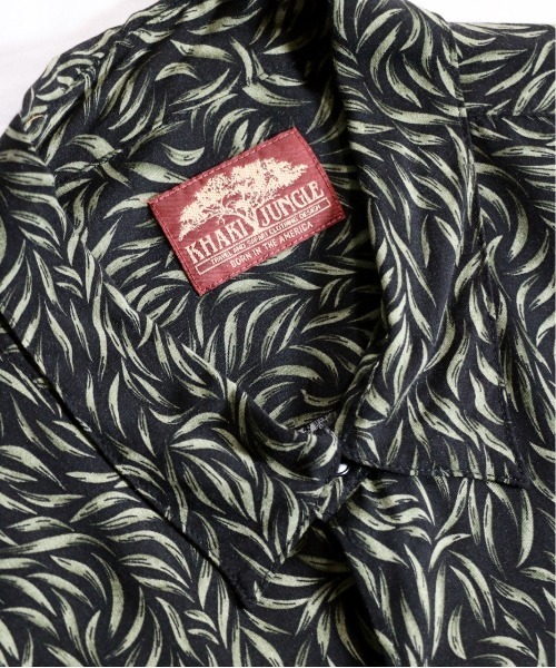 C.E.L.STORE（セルストア）の「KHAKI JUNGLE/カーキジャングル SAFARI PRINTED SHIRT サファリプリントシャツ（シャツ/ブラウス・メンズ・ネイビー/ブラック/グリーン/マスタード・LARGE/X-SMALL/MEDIUM）」の12枚目の写真