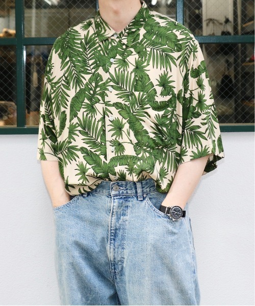 C.E.L.STORE（セルストア）の「KHAKI JUNGLE/カーキジャングル SAFARI PRINTED SHIRT サファリプリントシャツ（シャツ/ブラウス・メンズ・ネイビー/ブラック/グリーン/マスタード・LARGE/X-SMALL/MEDIUM）」の17枚目の写真