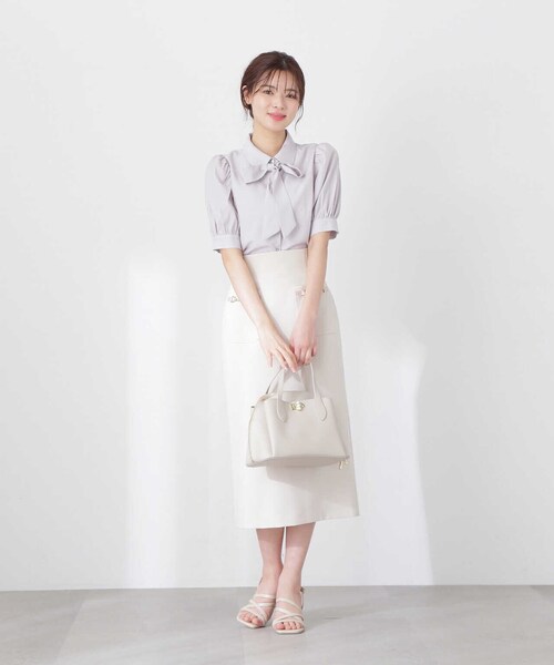 PROPORTION BODY DRESSING（プロポーションボディドレッシング）の「ビットポケットタイトスカート / 1213120505（スカート・レディース・ベージュ/ブルー/ベージュ系その他・SMALL/MEDIUM）」の11枚目の写真