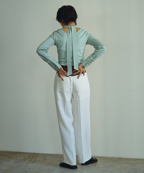 セール】ネックリボントップス（シャツ/ブラウス）｜abor o-t-l