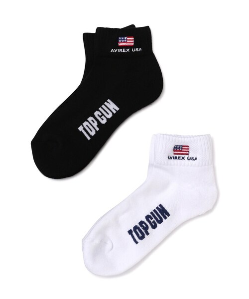 AVIREX（アヴィレックス）の「《直営店限定》ウィメンズ トップガン ショート ソックス / Women's TOP GUN SOCKS / アヴィレックス / AVIREX（ソックス/靴下・レディース・ネイビー/ホワイト・F）」の10枚目の写真