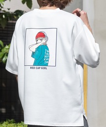 【a-r】〔Red Cap Girl/レッドキャップガール〕接触冷感 とろみポンチ バックプリント サイドスリット BIG TEE