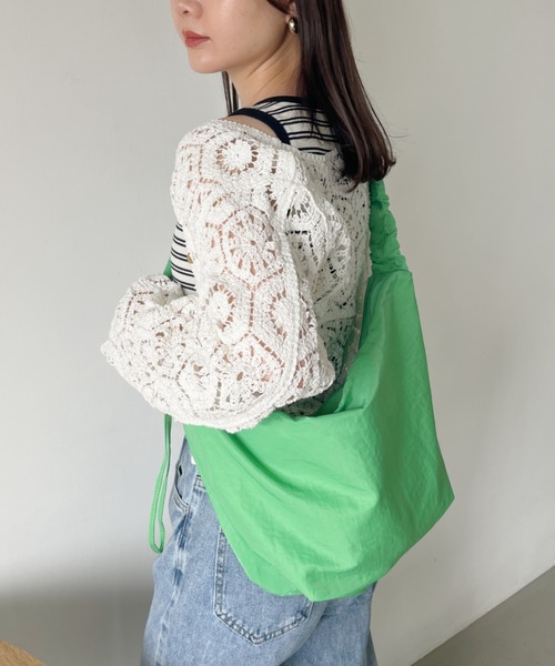 CLEA(クレア)の「ドローコードショルダー2WAYムーンバッグ(ショルダーバッグ・レディース・アイボリー/グリーン/ブルー/ブラック・FREE)」の1枚目の写真