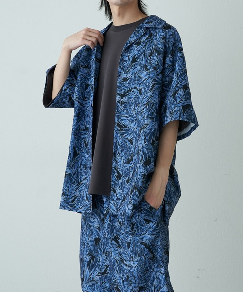 COLONY 2139（コロニートゥーワンスリーナイン）の「ボタニカル半袖シャツ（シャツ/ブラウス・メンズ・ブルー/グリーン・LARGE/MEDIUM）」の8枚目の写真