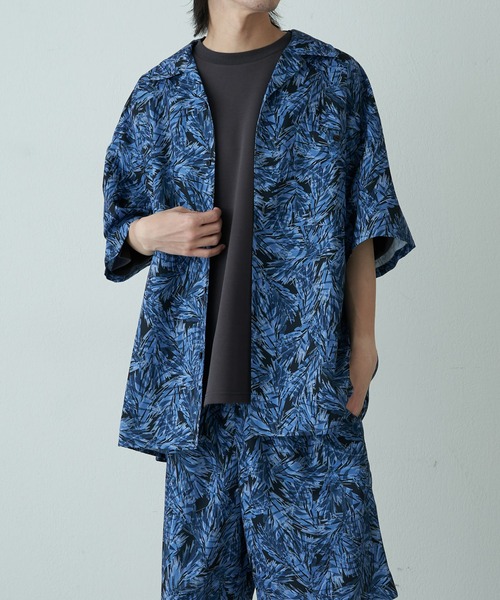 COLONY 2139（コロニートゥーワンスリーナイン）の「ボタニカル半袖シャツ（シャツ/ブラウス・メンズ・ブルー/グリーン・LARGE/MEDIUM）」の13枚目の写真