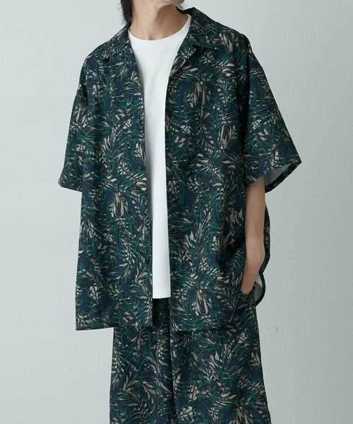 COLONY 2139（コロニートゥーワンスリーナイン）の「ボタニカル半袖シャツ（シャツ/ブラウス・メンズ・ブルー/グリーン・LARGE/MEDIUM）」の6枚目の写真