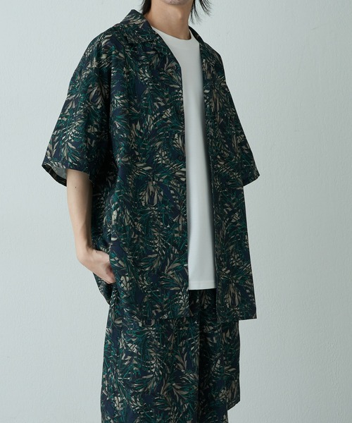 COLONY 2139（コロニートゥーワンスリーナイン）の「ボタニカル半袖シャツ（シャツ/ブラウス・メンズ・ブルー/グリーン・LARGE/MEDIUM）」の3枚目の写真