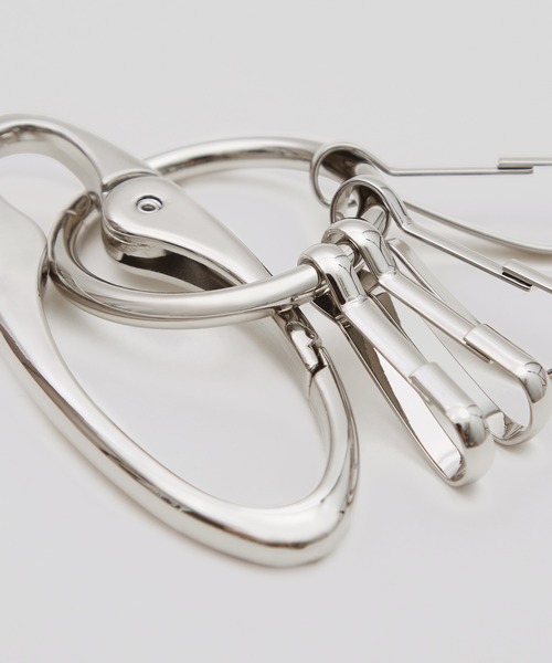 improves(インプローブス)の「カラビナ 楕円 キーリング ホルダー(キーホルダー・メンズ・シルバー系その他/ゴールド系その他/ブラック/シルバー・FREE)」の6枚目の写真