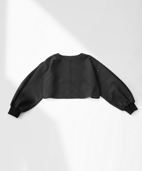 antiqua（アンティカ）の「ショート丈ジャケット（ノーカラージャケット・レディース・ブラック・FREE）」の15枚目の写真