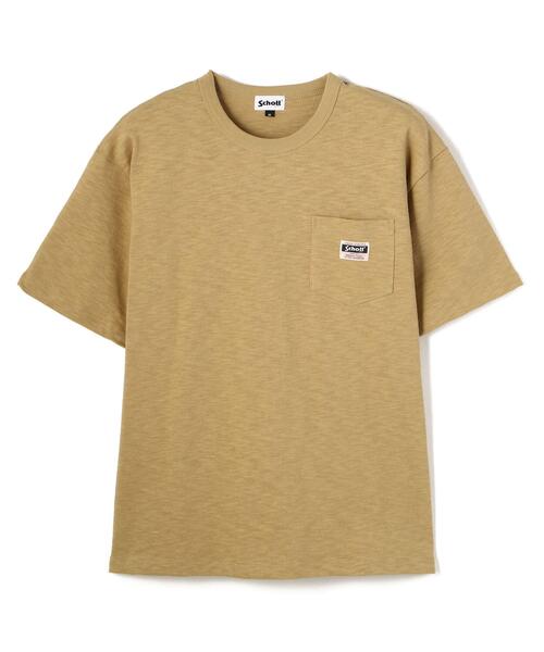 schott(ショット)の「Schott/ショット/WORK LABEL POCKET T-SHIRT/ワークラベル ポケットTシャツ(Tシャツ/カットソー・メンズ・ブラック/ホワイト/ベージュ/オレンジ/その他11・2XL/L/XL/M)」の4枚目の写真