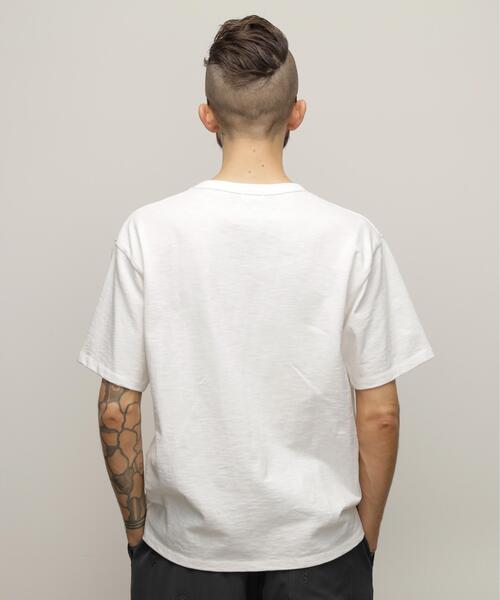 schott(ショット)の「Schott/ショット/WORK LABEL POCKET T-SHIRT/ワークラベル ポケットTシャツ(Tシャツ/カットソー・メンズ・ブラック/ホワイト/ベージュ/オレンジ/その他11・2XL/L/XL/M)」の9枚目の写真