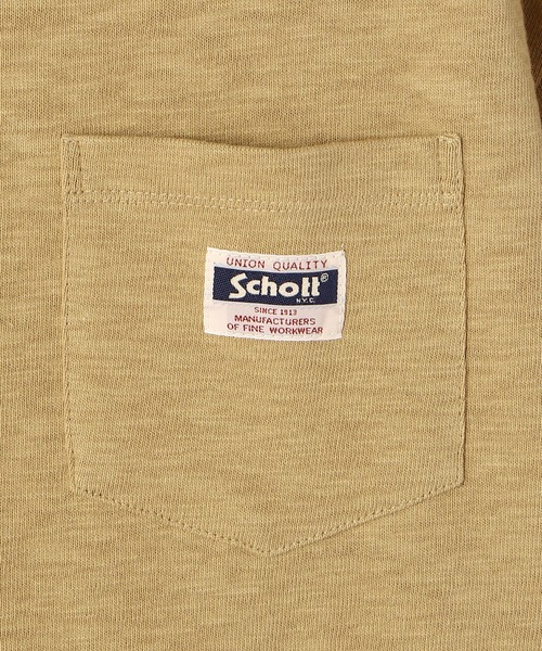 [Schott] ワークラベル ポケットTシャツ Schott N.Y.C tシャツ Schott/ショット/WORK LABEL POCKET T