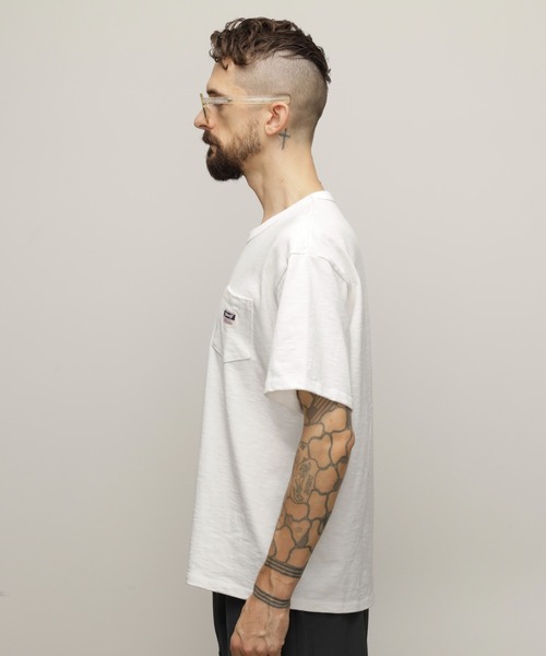 schott（ショット）の「Schott/ショット/WORK LABEL POCKET T-SHIRT/ワークラベル ポケットTシャツ（Tシャツ/カットソー・メンズ・ブラック/ホワイト/ベージュ/オレンジ/その他11・2XL/L/XL/M）」の13枚目の写真