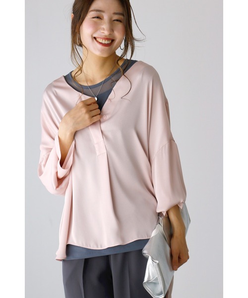 tシャツ インナーとしても着られる！首元美人シースルートップス レディース Ehre style tシャツ インナーとしても着られる！首元美人