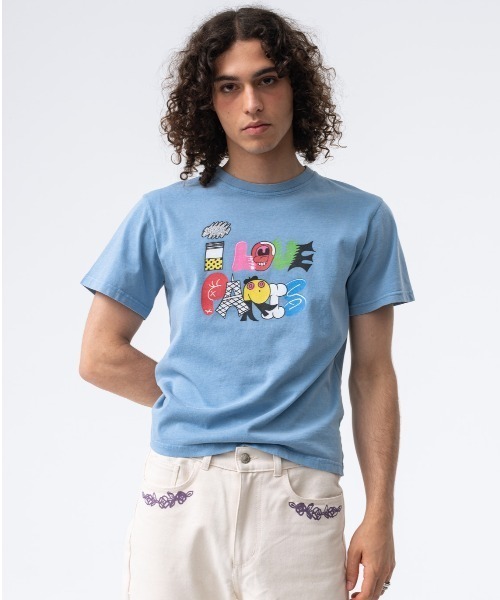 Carne Bollente(カルネボレンテ)の「Carne Bollente/カルネボレンテ/I love Paris(Tシャツ/カットソー・レディース・ブラック/ブルー・XL/XXL)」の14枚目の写真