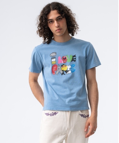 Carne Bollente(カルネボレンテ)の「Carne Bollente/カルネボレンテ/I love Paris(Tシャツ/カットソー・レディース・ブラック/ブルー・XL/XXL)」の15枚目の写真