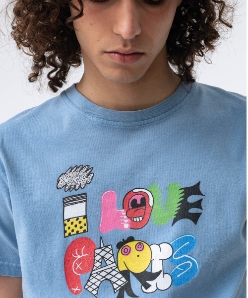 Carne Bollente(カルネボレンテ)の「Carne Bollente/カルネボレンテ/I love Paris(Tシャツ/カットソー・レディース・ブラック/ブルー・XL/XXL)」の18枚目の写真