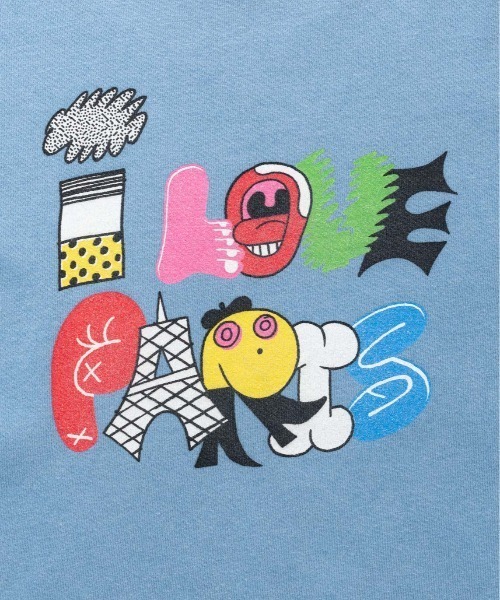 Carne Bollente(カルネボレンテ)の「Carne Bollente/カルネボレンテ/I love Paris(Tシャツ/カットソー・レディース・ブラック/ブルー・XL/XXL)」の21枚目の写真