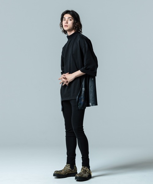 glamb(グラム)の「Flower Combination CS / フラワーコンビネーションカットソー(Tシャツ/カットソー・メンズ・ホワイト/ブラック・L/M/S)」の4枚目の写真