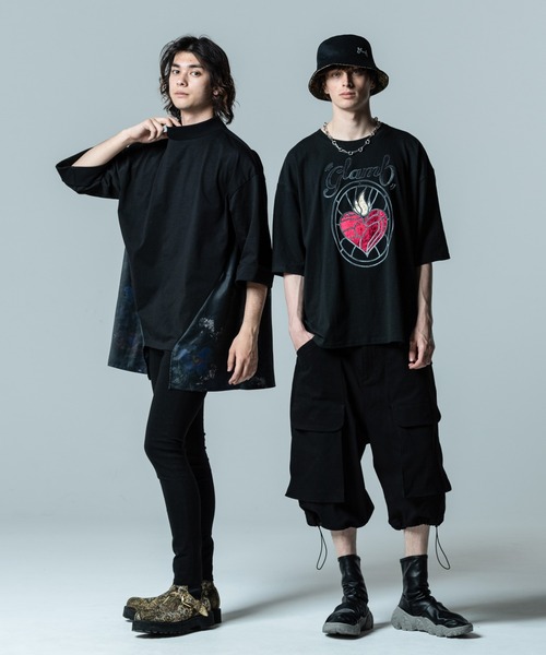 glamb(グラム)の「Flower Combination CS / フラワーコンビネーションカットソー(Tシャツ/カットソー・メンズ・ホワイト/ブラック・L/M/S)」の9枚目の写真