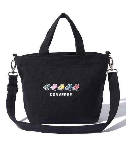 CONVERSE(コンバース)の「CONVERSE FIVE SHOES PRINT 2WAY TOTE BAG(トートバッグ・メンズ・ブラック/ホワイト・FREE)」の9枚目の写真