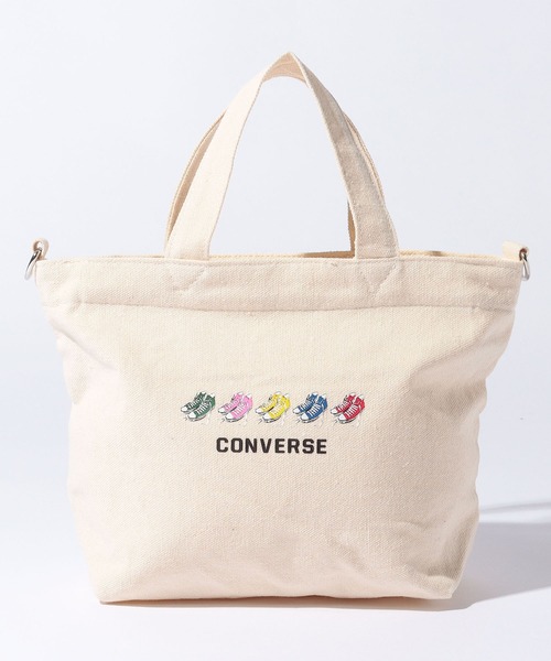 CONVERSE(コンバース)の「CONVERSE FIVE SHOES PRINT 2WAY TOTE BAG(トートバッグ・メンズ・ブラック/ホワイト・FREE)」の12枚目の写真