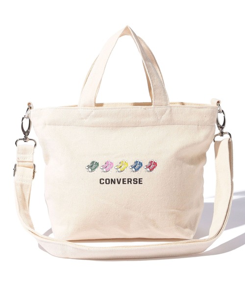 CONVERSE(コンバース)の「CONVERSE FIVE SHOES PRINT 2WAY TOTE BAG(トートバッグ・メンズ・ブラック/ホワイト・FREE)」の8枚目の写真