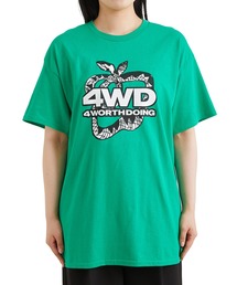 4WD | 【4WD/4 WORTH DOING/フォー・ワース・ドゥーイング】 SNAKE CITY TEE スネークシティショートスリーブTシャツ(Tシャツ/カットソー)
