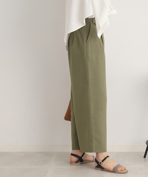 DRESKIP(ドレスキップ)の「◆【セットアップ可/イージーケア】麻調ウエストタブ ワイドパンツ(その他パンツ・レディース・ブラック/カーキ/ナチュラル/グリーン・02/03/04)」の20枚目の写真