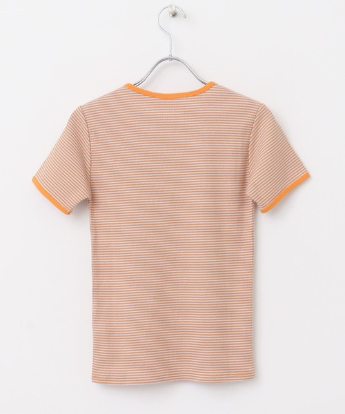 KBF（ケイビーエフ）の「コンパクトボーダーTEE（Tシャツ/カットソー・レディース・グリーン系その他/ブラック系その他/オレンジ系その他・ONE）」の22枚目の写真