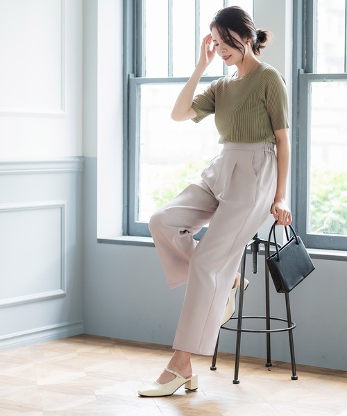 お礼や感謝伝えるプチギフト セール】セットアップ対応タックワイドパンツ（その他パンツ パンツ