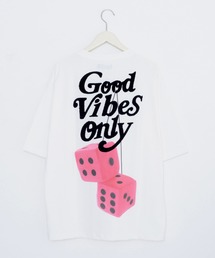 Revo.（レボ）の「【Rings リングス】ダイス ビリヤード ロゴ バックプリント オーバーサイズTシャツ ワンポイント刺繍（Tシャツ/カットソー・メンズ）」