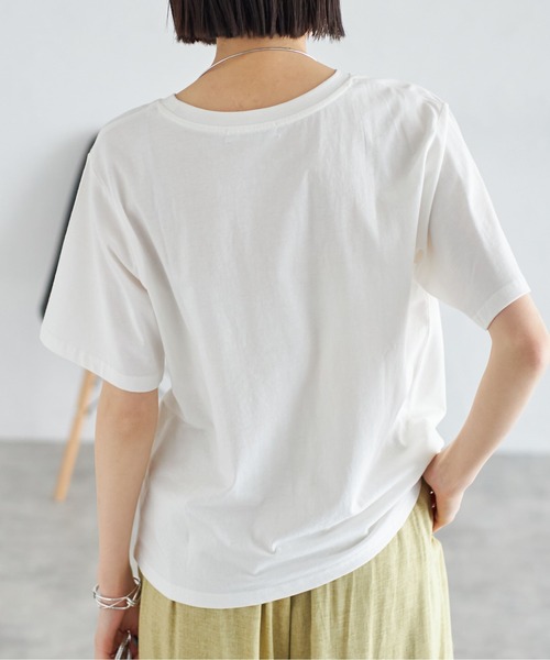each（イーチ）の「バンドプリントビッグTシャツ（Tシャツ/カットソー・レディース・ブラック/オフホワイト・FREE）」の14枚目の写真