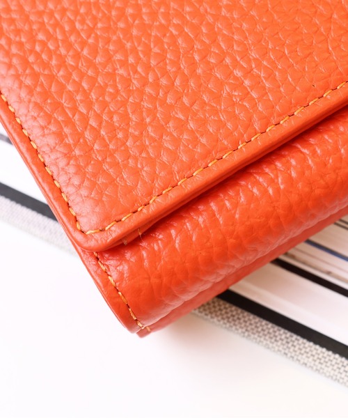 emesuelee（エメスーリー）の「本革 三つ折りミニウォレット（財布・レディース・ピンク/オレンジ/シルバー/ブラック・フリー）」の22枚目の写真