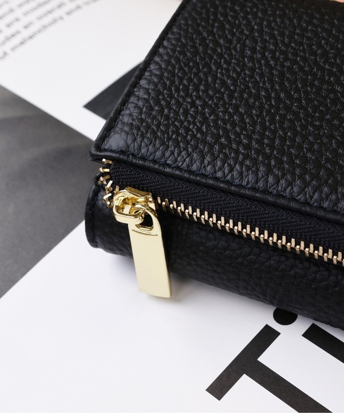 emesuelee（エメスーリー）の「本革 三つ折りミニウォレット（財布・レディース・ピンク/オレンジ/シルバー/ブラック・フリー）」の14枚目の写真