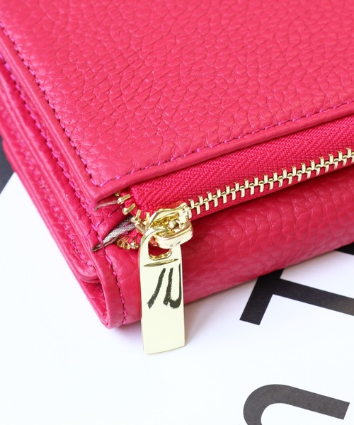 emesuelee（エメスーリー）の「本革 三つ折りミニウォレット（財布・レディース・ピンク/オレンジ/シルバー/ブラック・フリー）」の17枚目の写真