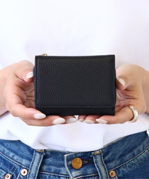 emesuelee（エメスーリー）の「本革 三つ折りミニウォレット（財布・レディース・ピンク/オレンジ/シルバー/ブラック・フリー）」の7枚目の写真