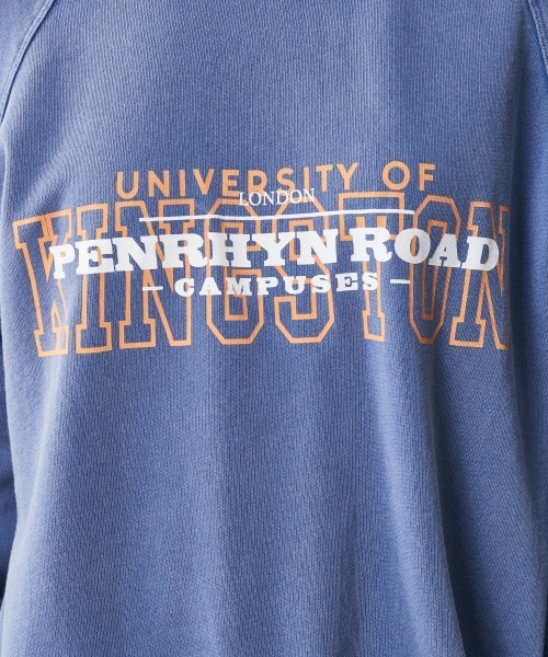 CHIC STYLE（シックスタイル）の「＜大きいサイズ＞綿100％ピグメント染ロゴプリントスウェット シックスタイル（スウェット・レディース・ブルー/チャコール・3L/5L/4L/L/LL）」の19枚目の写真