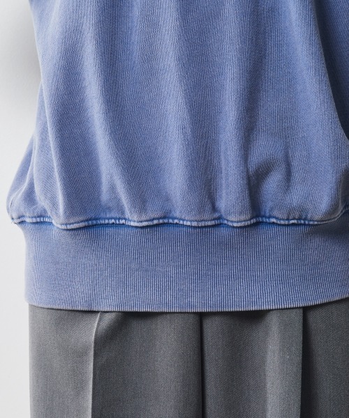 CHIC STYLE（シックスタイル）の「＜大きいサイズ＞綿100％ピグメント染ロゴプリントスウェット シックスタイル（スウェット・レディース・ブルー/チャコール・3L/5L/4L/L/LL）」の21枚目の写真